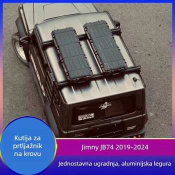 Krovni poprečni nosač od aluminijske legure za Jimny JB74 s tri vrata, 2019-2025