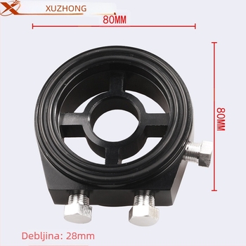 XUZHONG aluminijski adapter za uljni hladnjak za automobile, uljna posuda i posuda za instrument, model OF-1004