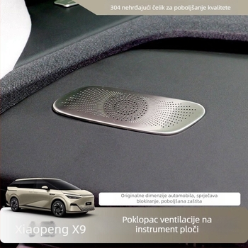 Xpeng X9 Zaštitni poklopac otvora za zrak na prednjoj ploči – metalni interijerski dodatak