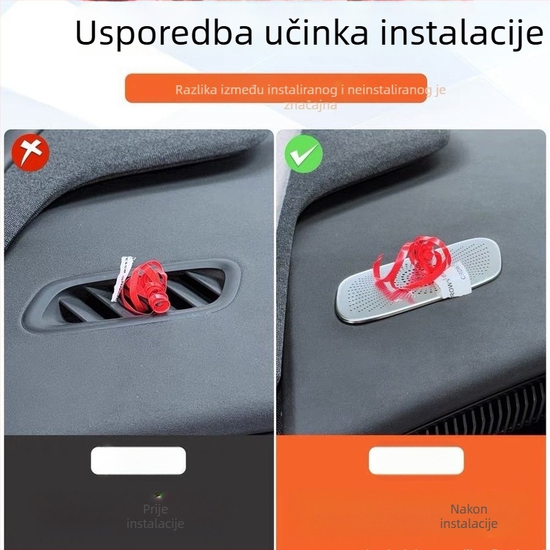 Xpeng X9 Zaštitni poklopac otvora za zrak na prednjoj ploči – metalni interijerski dodatak