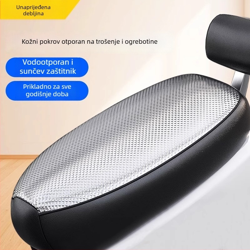 Navlaka za sjedalo električno vozilo s baterijom - zaštita od sunca, vodootporna, izolirana - univerzalna za sve sezone, za skuter/motocikl (Materijal: Drugo; Punilo: Bez punjenja; Logotip: Bez logotipa; Marka: Friendly)