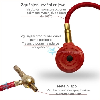 Flare Electron mjerač tlaka u gumama s pokazivačem — Car pointer tire pressure gauge, kompatibilan s automobilima, SUV i Wrangler, prilagodljiv