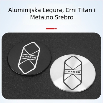 Sticker loga poklopca kotača Zhijie R7S7 | aluminij, automobilni logotip, naljepnica za karoseriju, ljepilo za ugradnju
