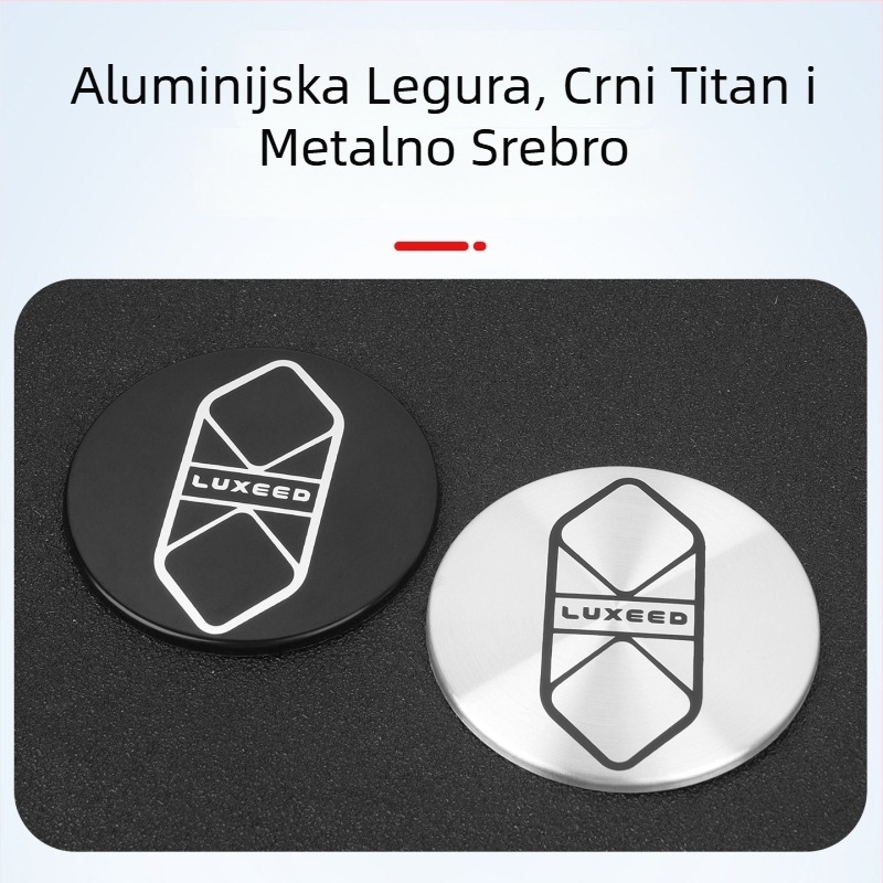Sticker loga poklopca kotača Zhijie R7S7 | aluminij, automobilni logotip, naljepnica za karoseriju, ljepilo za ugradnju