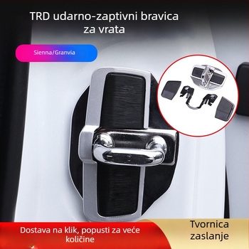 Poklopac brave vrata Toyota TRD s protihušnim jastučićem i tihim zaključavanjem; kompatibilan s Lexus poklopcem brave