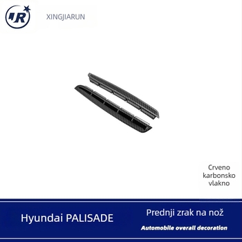 Xing jiarun ABS plastika – vanjske dijelove Hyundai Palisade 22-24: Front Fog Lamp Eyebrow Decorative Patch, Front Air Knife Bright Strip