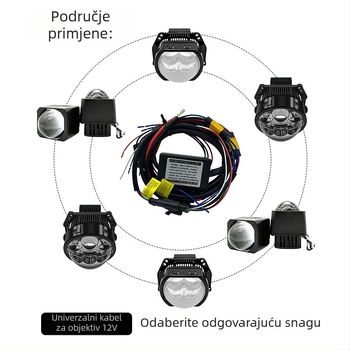 Jonood Skup kabelskog seta za automobilsku rasvjetu — 1 na 2 Xenon i Halogen svjetla, AVSS izolacijski materijal automobilskog lanca, Tank 300 VinFast
