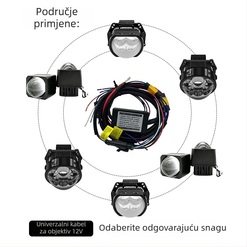 Jonood Skup kabelskog seta za automobilsku rasvjetu — 1 na 2 Xenon i Halogen svjetla, AVSS izolacijski materijal automobilskog lanca, Tank 300 VinFast