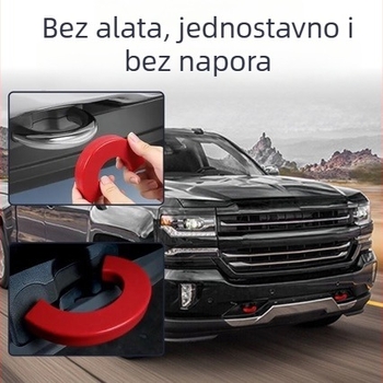Silikonski prednji poklopac kuka za vuču za Chevrolet Silverado 1500 (2007–2025) – vanjska modifikacija