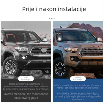Držač za montažu šarke poklopca Toyota Tacoma 2016-2020 — aluminijska legura