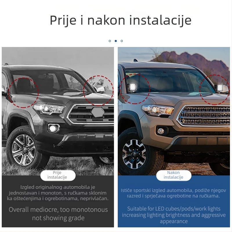 Držač za montažu šarke poklopca Toyota Tacoma 2016-2020 — aluminijska legura