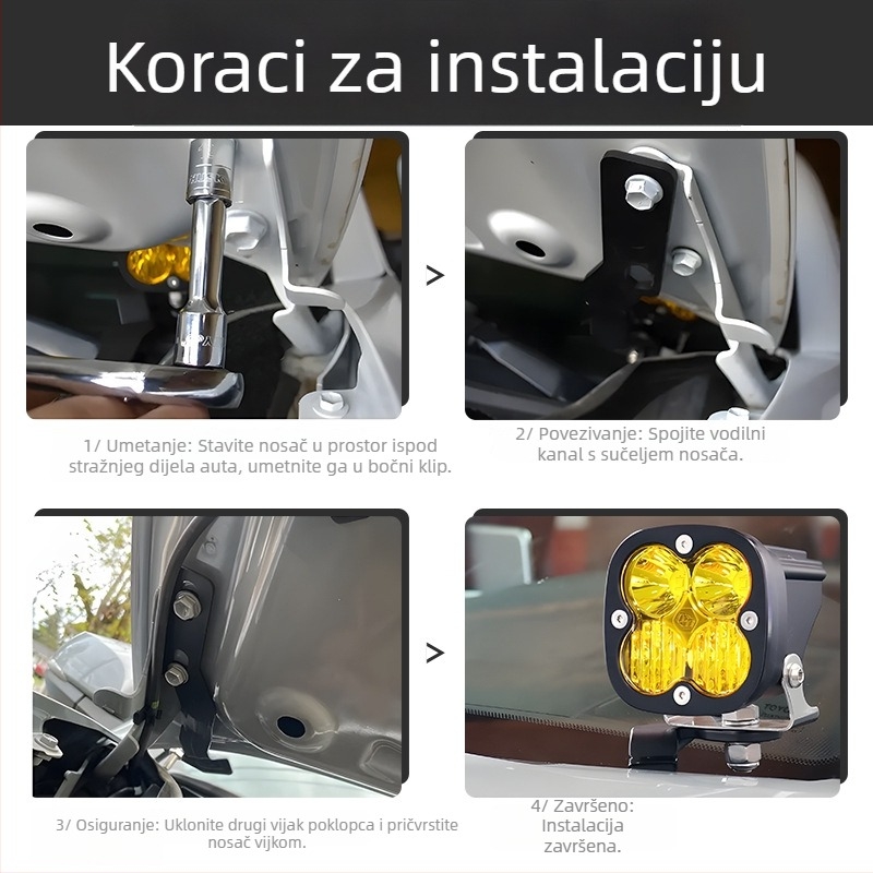 Držač za montažu šarke poklopca Toyota Tacoma 2016-2020 — aluminijska legura