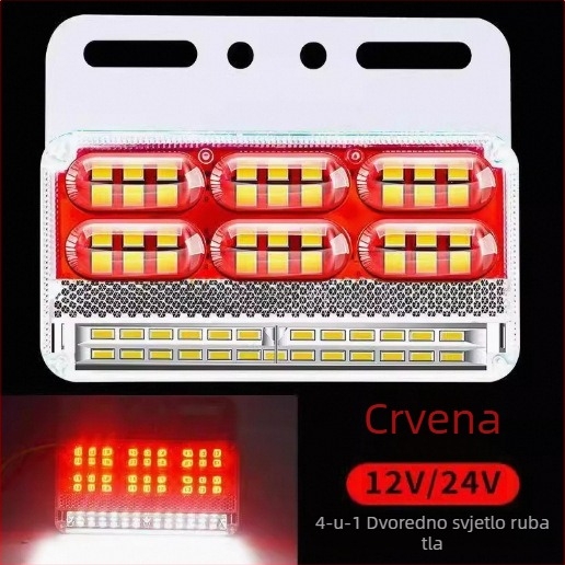 LED bočno svjetlo za kamione i prikolice, 24V/12V vodootporno, protiv sudara, svjetlo indikator širine