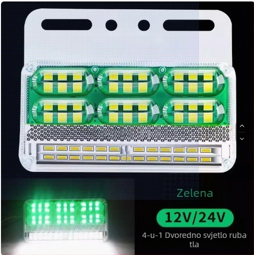 LED bočno svjetlo za kamione i prikolice, 24V/12V vodootporno, protiv sudara, svjetlo indikator širine