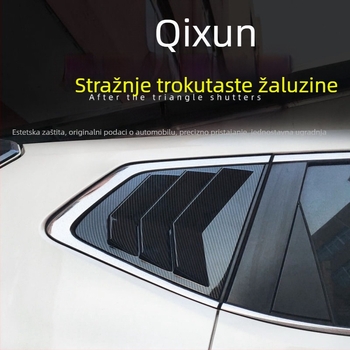 Crne dekorativne naljepnice za stražnje trokutaste prozore Nissan X-Trail (2014–2021)