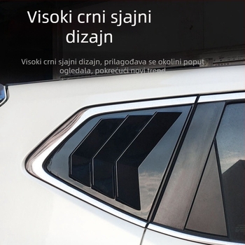Crne dekorativne naljepnice za stražnje trokutaste prozore Nissan X-Trail (2014–2021)