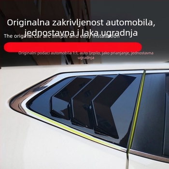 Crne dekorativne naljepnice za stražnje trokutaste prozore Nissan X-Trail (2014–2021)