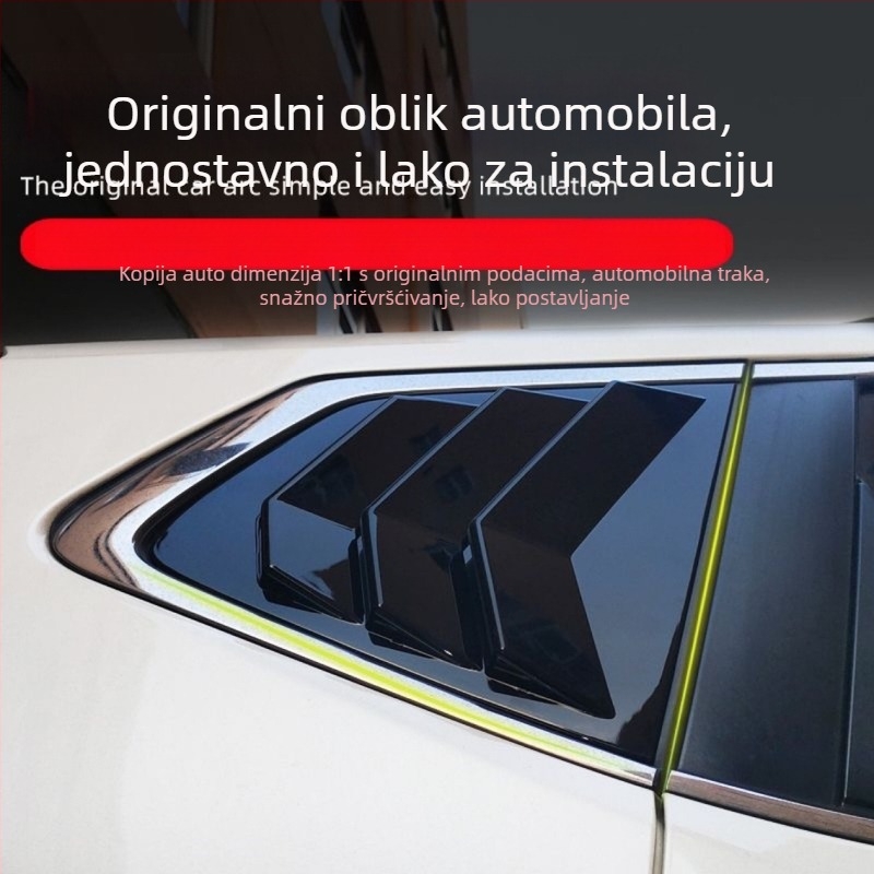 Crne dekorativne naljepnice za stražnje trokutaste prozore Nissan X-Trail (2014–2021)