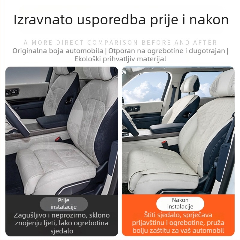 Zadnja navlaka za sjedište za Zeekr 9X, univerzalna prilagodba, ventilirana i prozračna, od Nappa kože