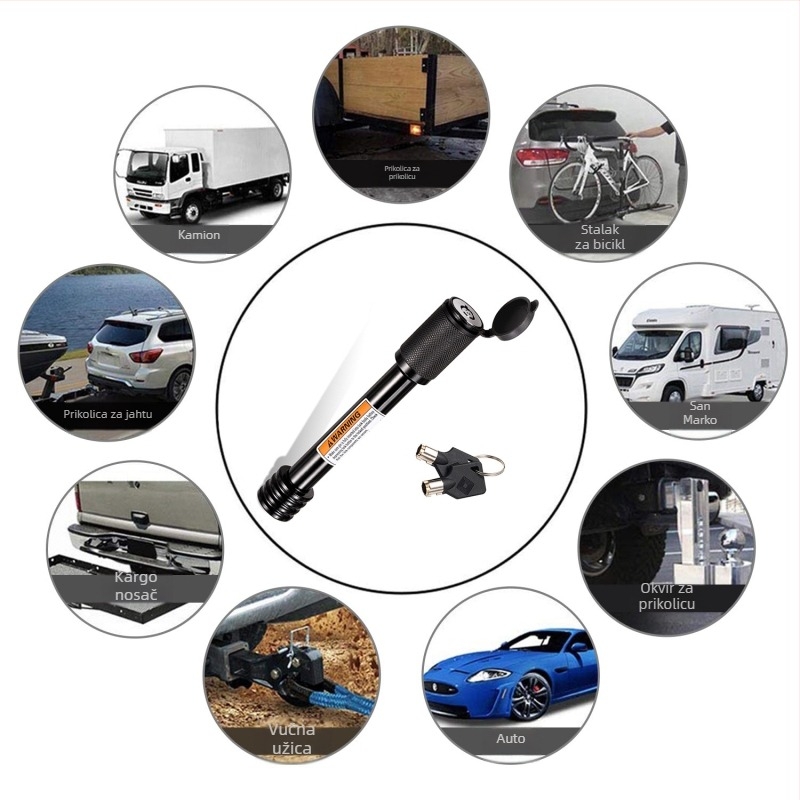 Brava za auto-prikolicu – tip bućice, američkog stila, karbonska čelika, elektroplatirani premaz