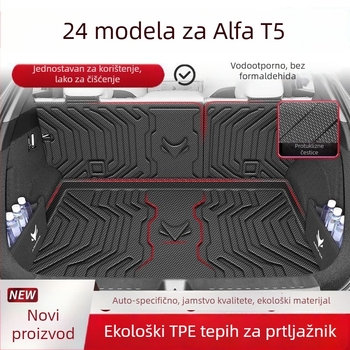 Podmetač prtljažnika za Jihu Alpha T5, TPE vodootporan, donji sloj, model 2024