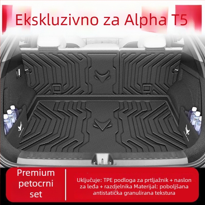Podmetač prtljažnika za Jihu Alpha T5, TPE vodootporan, donji sloj, model 2024