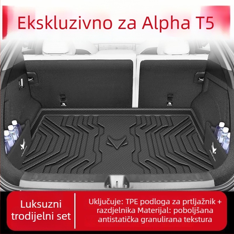 Podmetač prtljažnika za Jihu Alpha T5, TPE vodootporan, donji sloj, model 2024