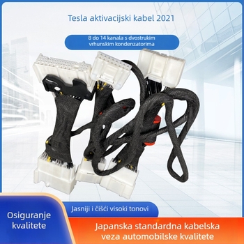 Tesla Model 3 kabel za aktivaciju zvuka i nadogradnju za zvučnike te otključavanje (Kompatibilnost: Model 3; Obrada prilagodbe: Da; Marka: 12)