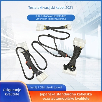Tesla Model 3 kabel za aktivaciju zvuka i nadogradnju za zvučnike te otključavanje (Kompatibilnost: Model 3; Obrada prilagodbe: Da; Marka: 12)