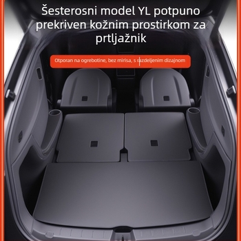 Tapete prtljažnika za Tesla Model Y – Napa koža, prednji i stražnji, unutarnji dodaci