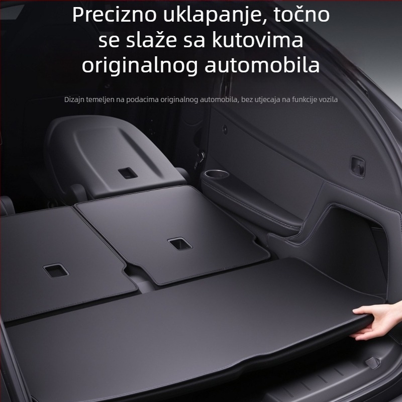 Tapete prtljažnika za Tesla Model Y – Napa koža, prednji i stražnji, unutarnji dodaci
