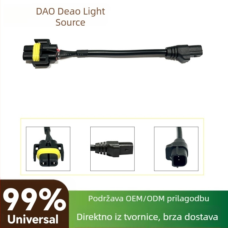 Veleprodajni kabel za konverziju automobijskih svjetala H11, kabel za maglu, kompatibilan s Toyota, LED leća, stabilna modifikacija