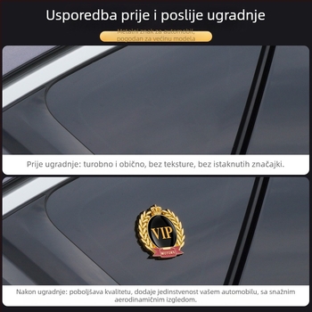 3D bočni logotip automobila, metalna naljepnica za karoseriju, DIY dekoracija