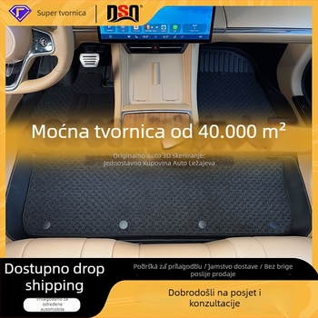 TPE automobilske podne prostirke Leapmotor B01, 2025 model, karbonski uzorak, bez mirisa