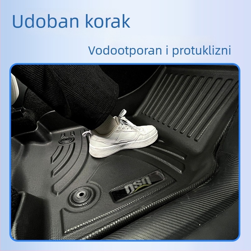 TPE automobilske podne prostirke Leapmotor B01, 2025 model, karbonski uzorak, bez mirisa
