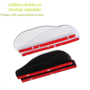 Štit za kišno retrovizoru automobila – ABS plastika, snažno prianjanje, oblik: kišna obrva, Model: Regular Fit