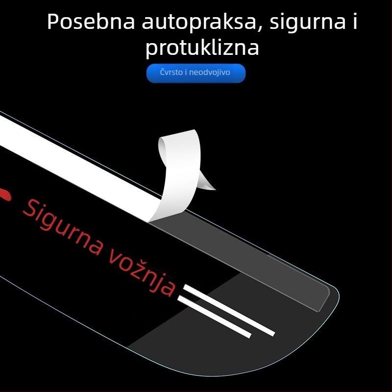 Prozirni zaštitnik kišu za stražnji ogledalo automobila — akril, dvostrana ljepljiva traka, prilagodljivo, univerzalno