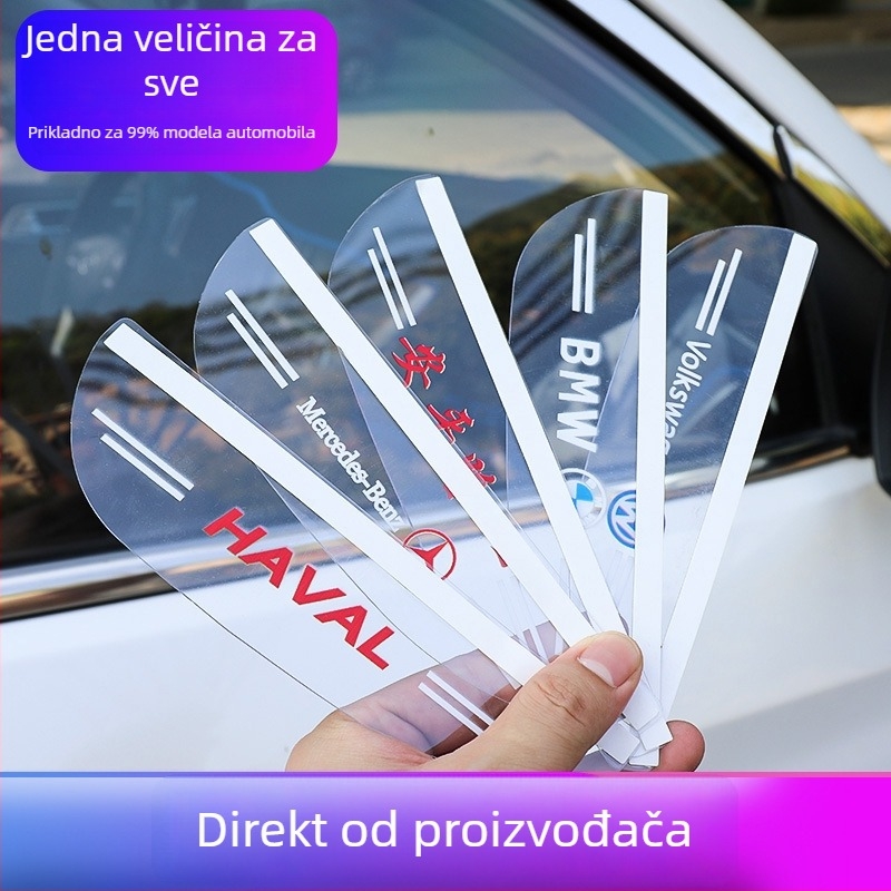 Prozirni zaštitnik kišu za stražnji ogledalo automobila — akril, dvostrana ljepljiva traka, prilagodljivo, univerzalno