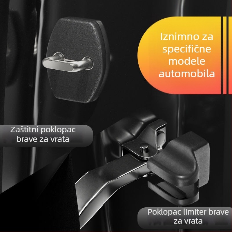 Jiayitian Auto vrata zaključavanje kopča — jastučić za ublažavanje udara, antikorozivni zaštitni poklopac, unutarnja dekoracija, dodatak za modifikaciju