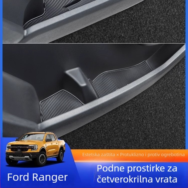 Ranger unutarnja prostirka 23-24, četiri vrata, protuklizna površina, injekcijski oblikovan TPE