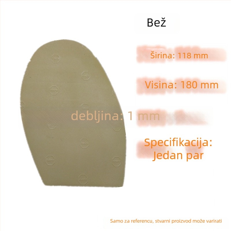 Uložak za prednji dio obuće od izdržljive gume, model topy1.2, unisex, pogodan za sva godišnja doba