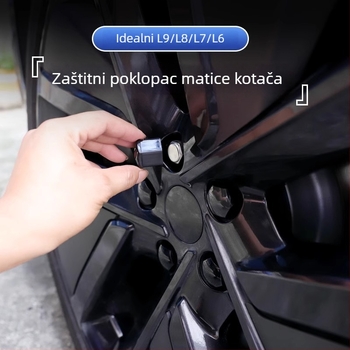 Kapa matice kotača za Ideal L6L7L8L9 (Model: Ideal L6L7L8L9; Materijal: ABS; Podrijetlo: Guangdong; Obrada i prilagodba: Ne; Ispis logotipa: Ne)
