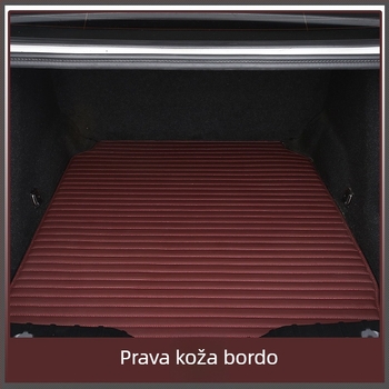 Prtljažni prostor od prave teleće kože, prilagođen za određene modele automobila, s 3D rubom