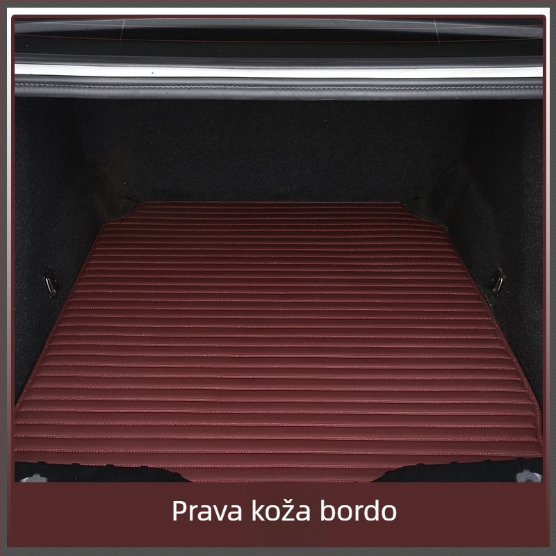 Prtljažni prostor od prave teleće kože, prilagođen za određene modele automobila, s 3D rubom