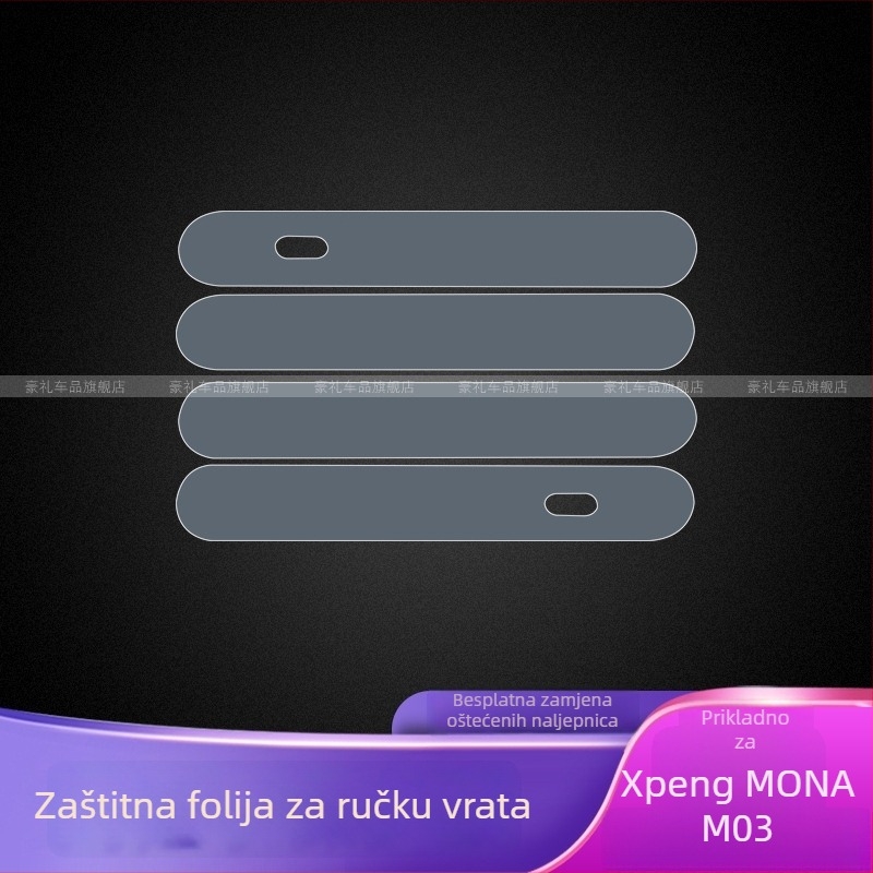 Zaštitni film za kvaku vrata (TPU, otpornost na visoke i niske temperature, pozicija: središnja kontrolna ploča, univerzalna kompatibilnost)