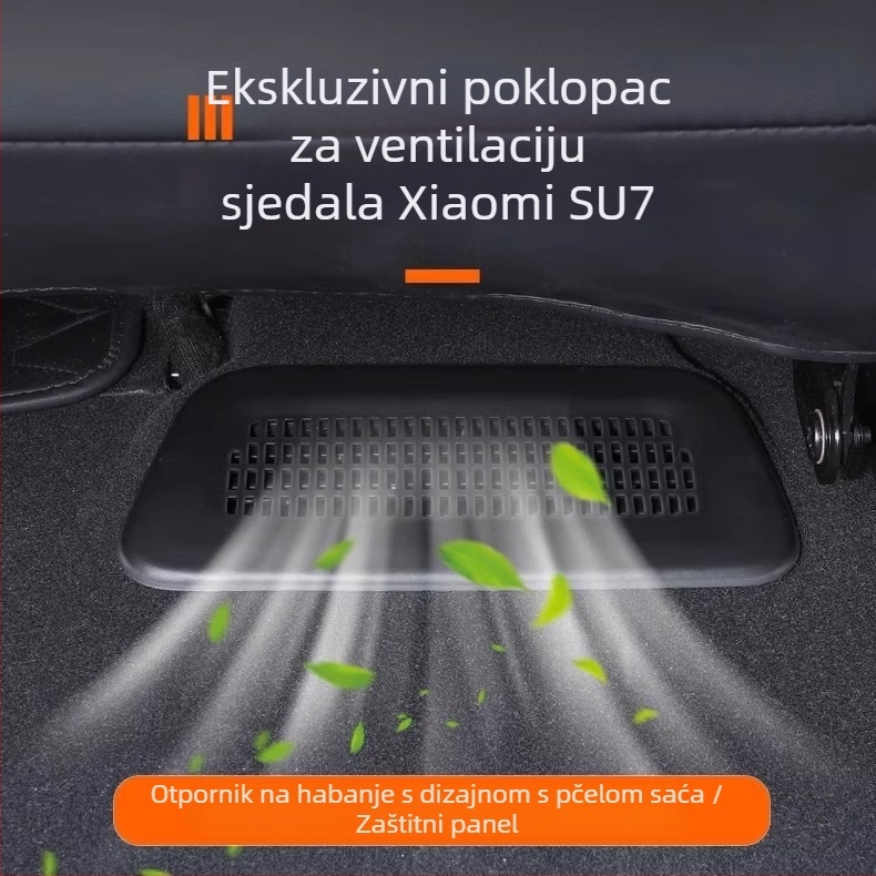 Unutarnje zaštitno kućište za donji otvor za zrak ispod sjedala Xiaomi Su7 • ABS • Model: Xiaomi Su7 • Prilagodba: Da