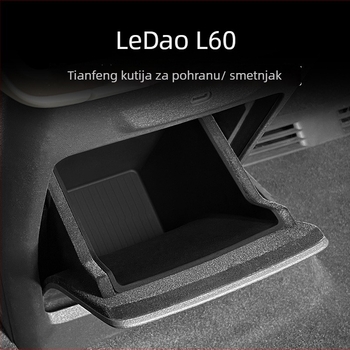 Silikonska kutija za skladištenje i otpad Lecao L60 središnja konzola — vodootporna stražnja pohrana