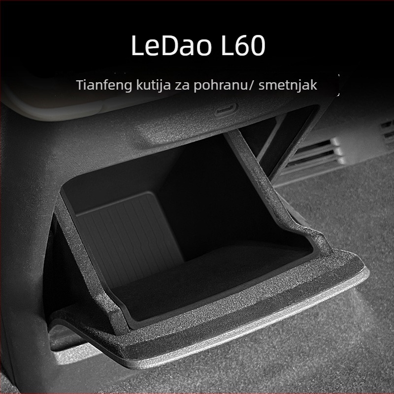Silikonska kutija za skladištenje i otpad Lecao L60 središnja konzola — vodootporna stražnja pohrana
