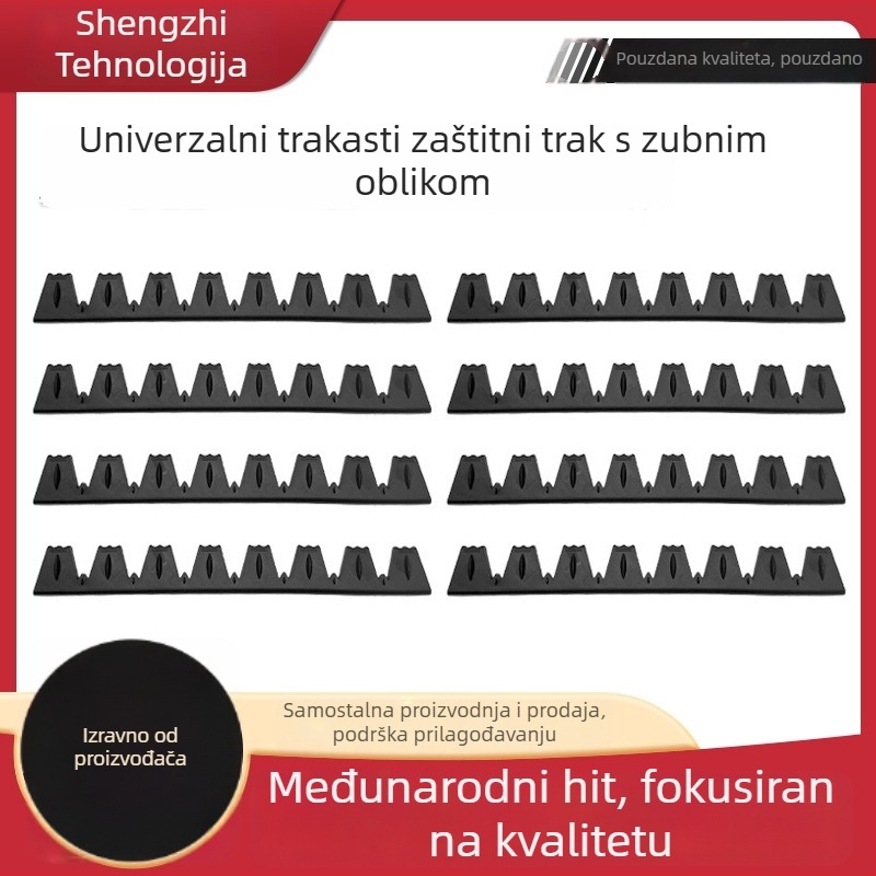 Univerzalni gumeni zaštitni trak za prednji branik — zaštita od ogrebotina, kompatibilan s univerzalnim modelima, prilagodljivo obrađivanje