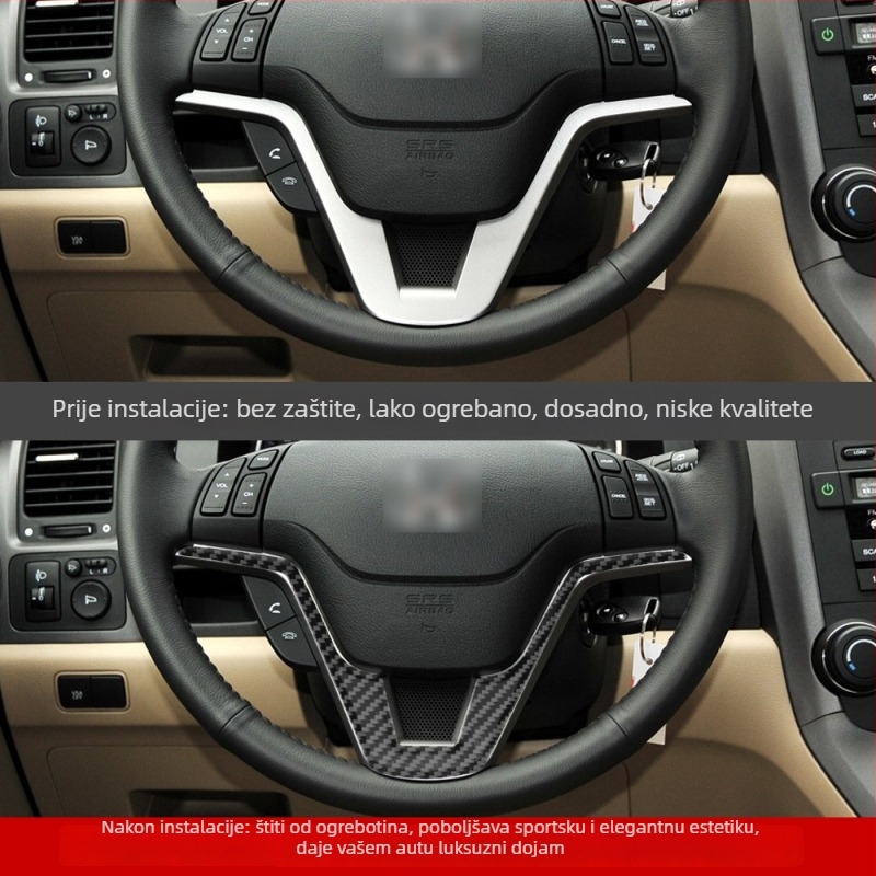 Unutarnje naljepnice za auto - karbonska vlakna, kompatibilno s Honda CR-V 2007-2011, model XGM-5454